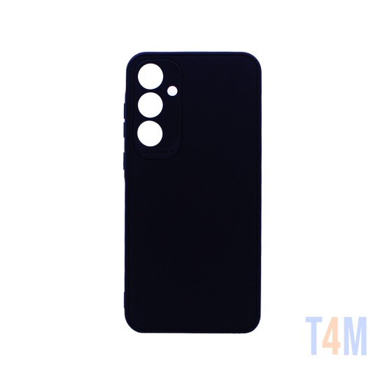 Soft Silicone Case with Camera Shield for Samsung Galaxy A35 Black